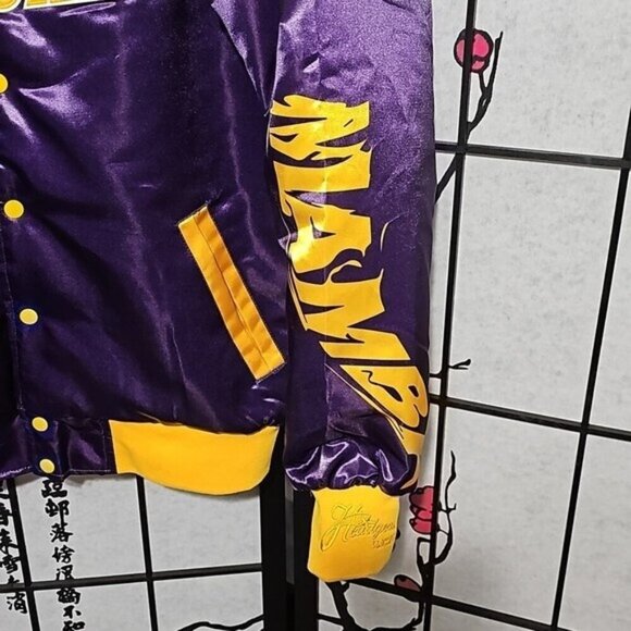 Kobe Bryant Mamba Crenshaw Los Angeles Lakers Satin Jacket Medium New - Picture 7 of 13